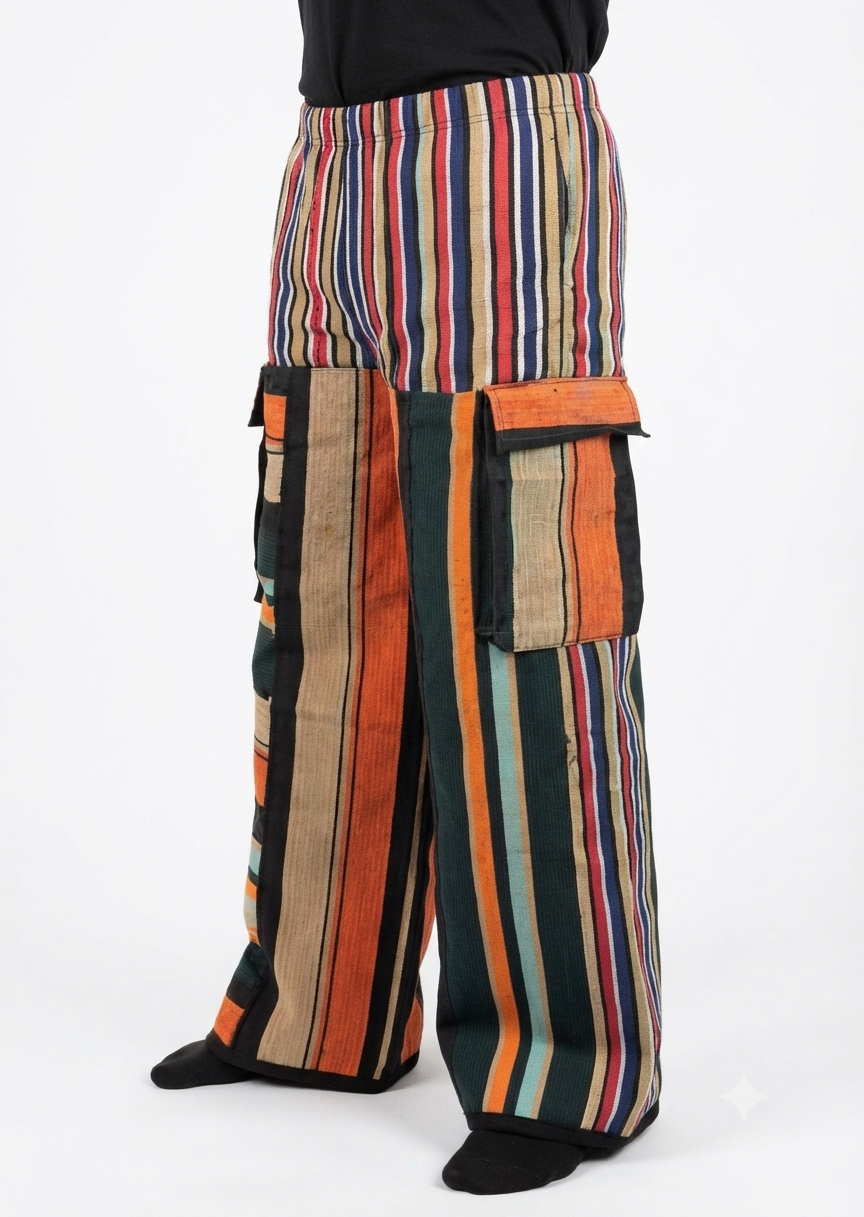 Aso-Oke Cargo Trousers