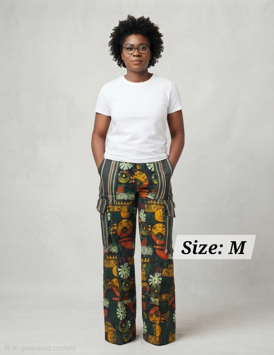 Green Ankara Cargo Trousers